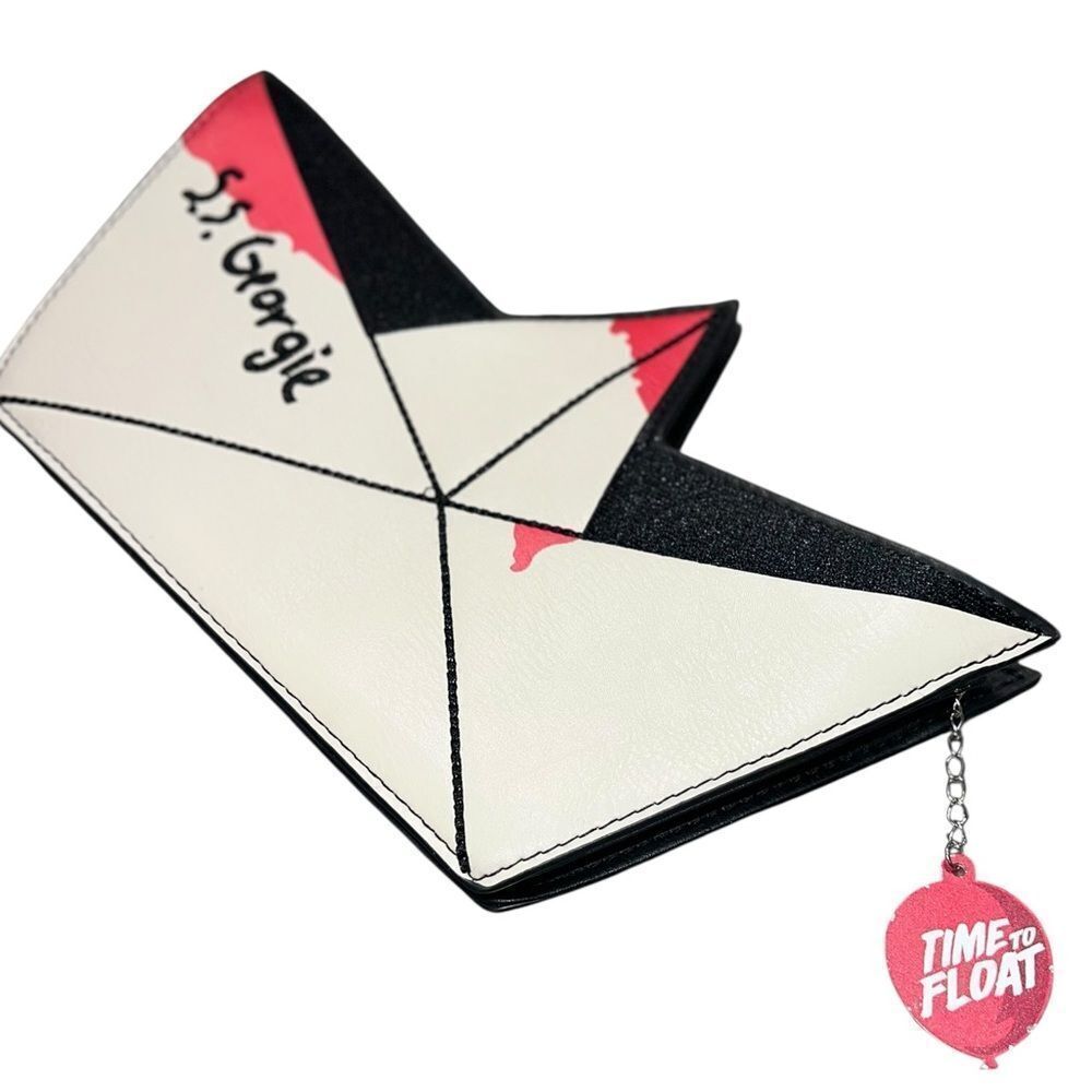 IT SS Georgie Paper Boat Zip Wallet Coin Purse Horror Pennywise
